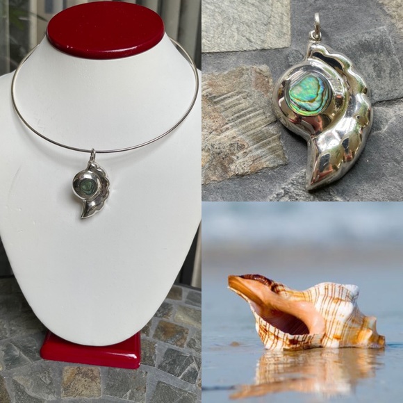 Mother of Pearl Sterling Silver pendant - Picture 10 of 10